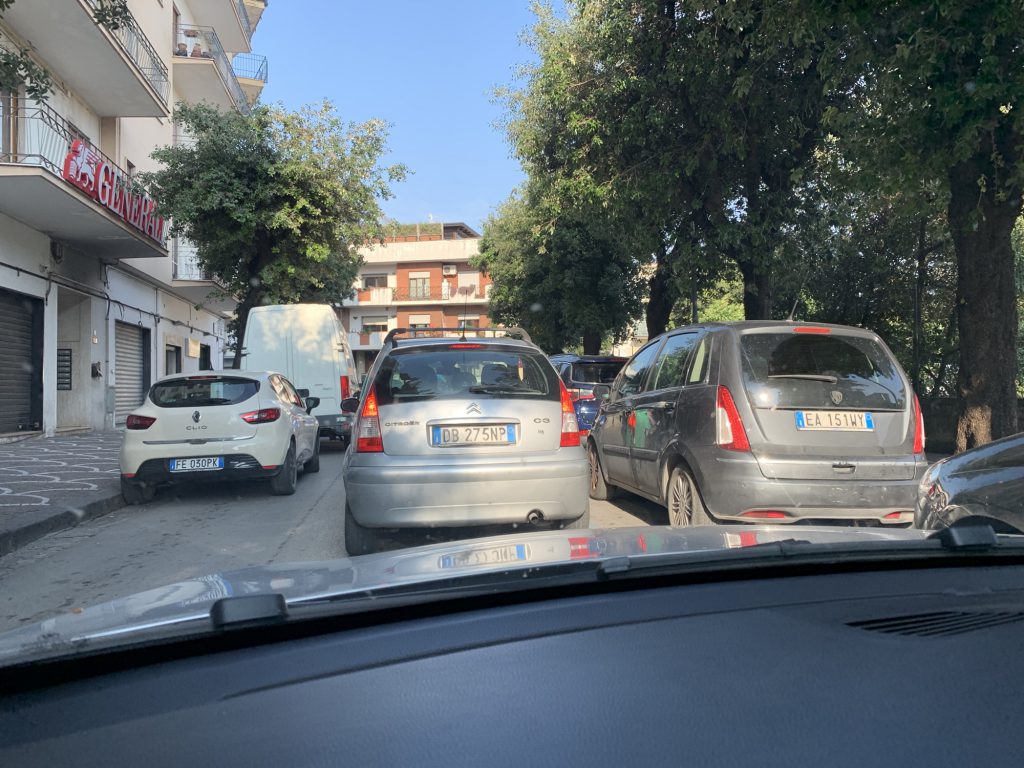 A traffic jam in Pompeii